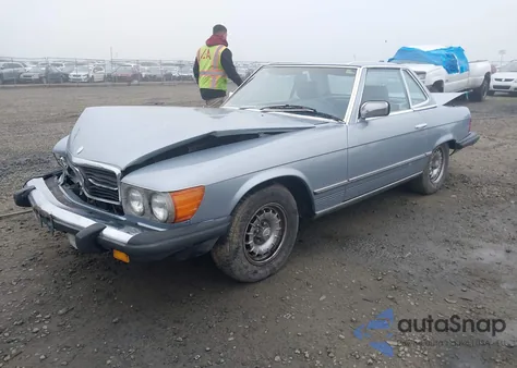 1984 Mercedes-Benz 380 Sl z USA, uszkodzony, nr VIN WDBBA45A1EA014200